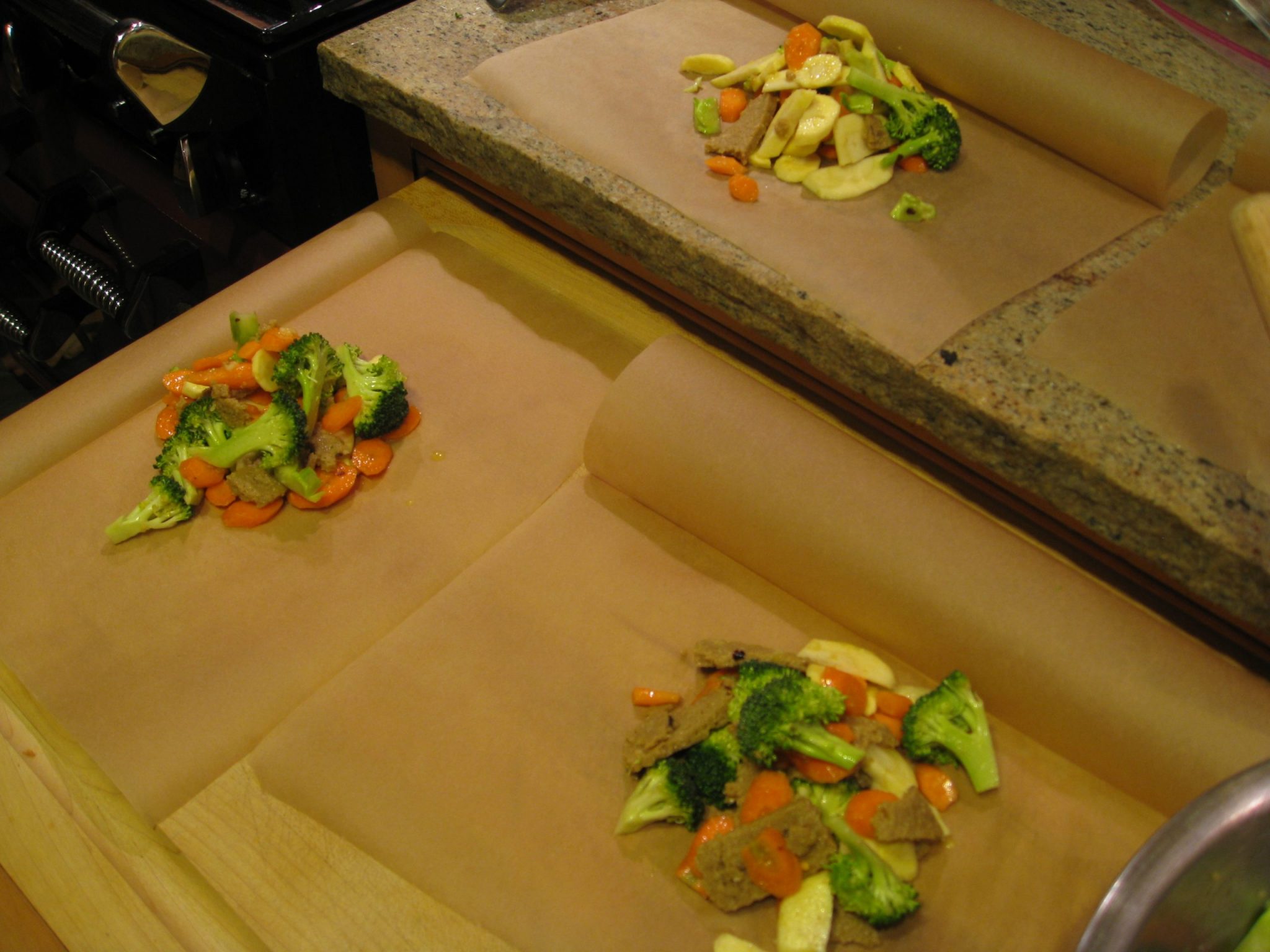 vegetables on parchment paper Gardenerd